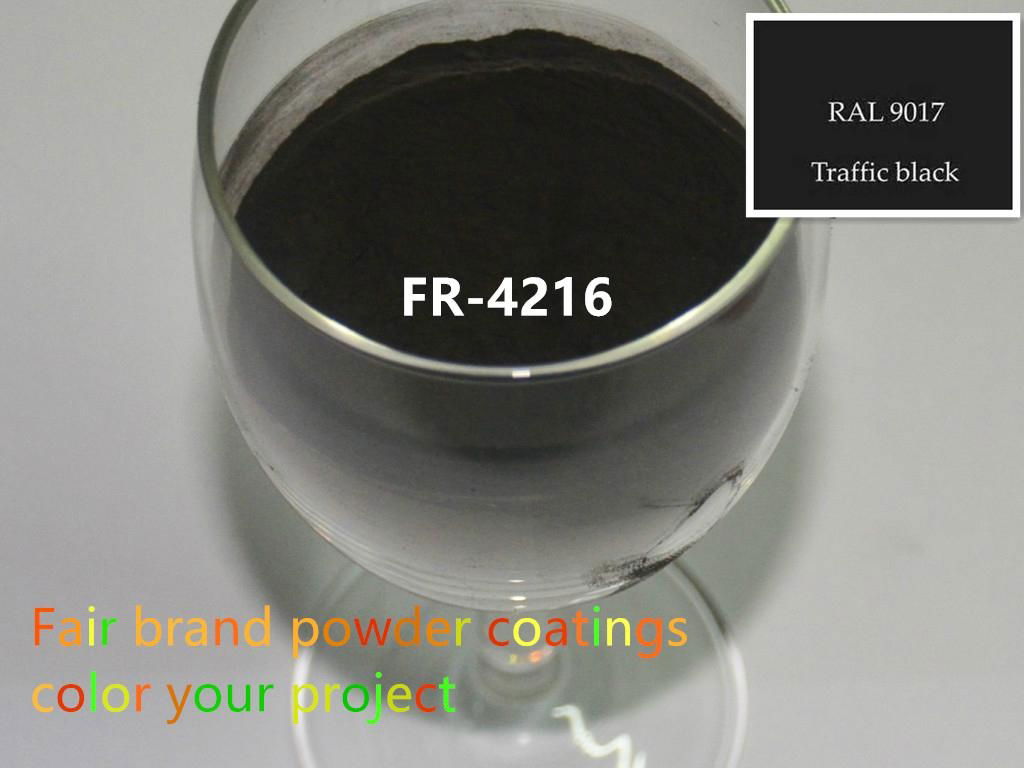 Tranffic black semi gloss Powder Coatings use for Auto or Motor parts