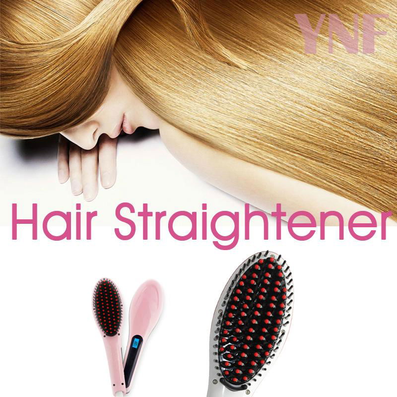  Hair Straightener Comb with LCD Display Electric Brush Hair Brush Hair Care Hai 2