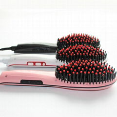 New Hair Straightener Brush Irons Comb Straightening Hair Styler Straightener