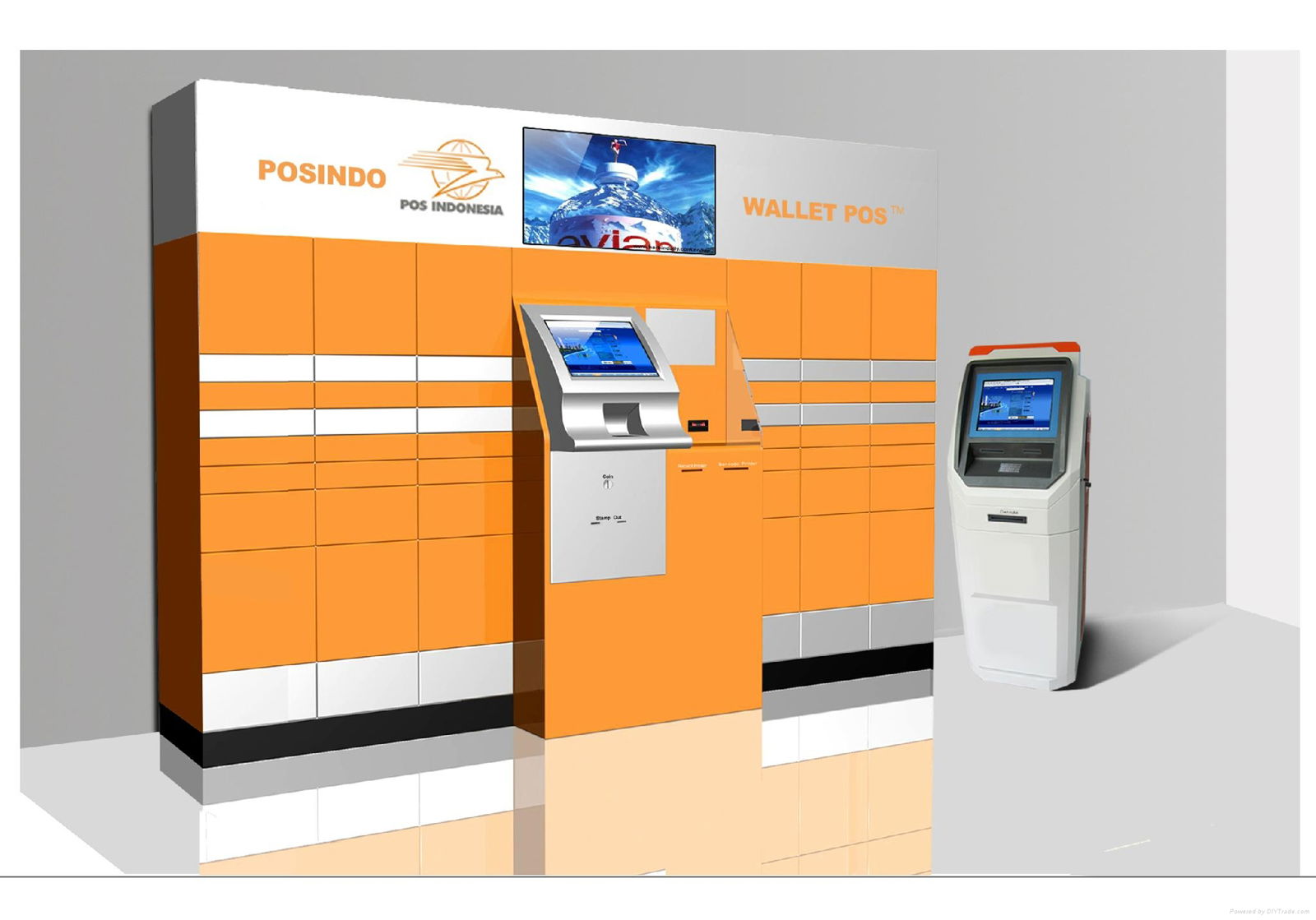 KMY Parcel/postal locker kiosk 4