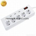 Surge protector 5 outlet power strip with 4 usb 6A max 2