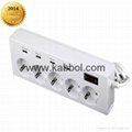 Surge protector 5 outlet power strip with 4 usb 6A max