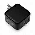 Intelligent Super Charger 24W Dual Port USB Wall Charger 5v/4.8a AC adapter
