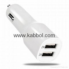 5V 4.2A 2 port usb car adapter Smart ic