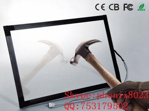 (12.1-85'')  65 inch  USB RS232  multi touch points waterproof IR touch screen