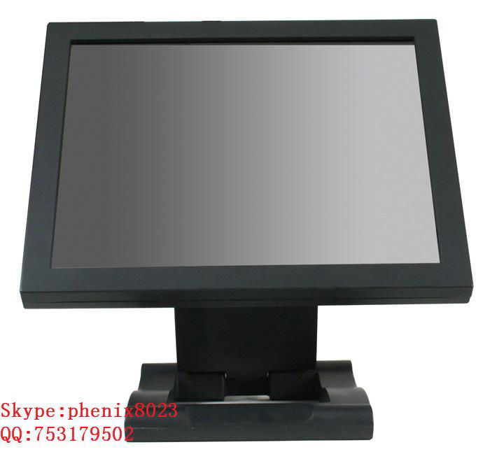 17 inch desktop high resolution Aluminum frame SAW  touch monitor