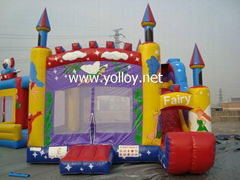 New fairy story princess inflatable jumper with slide