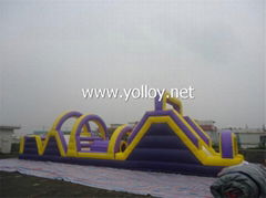 inflatable obstacle course tunnel circle