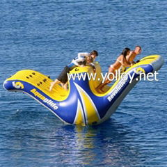 inflatable water totter slide floating climbing