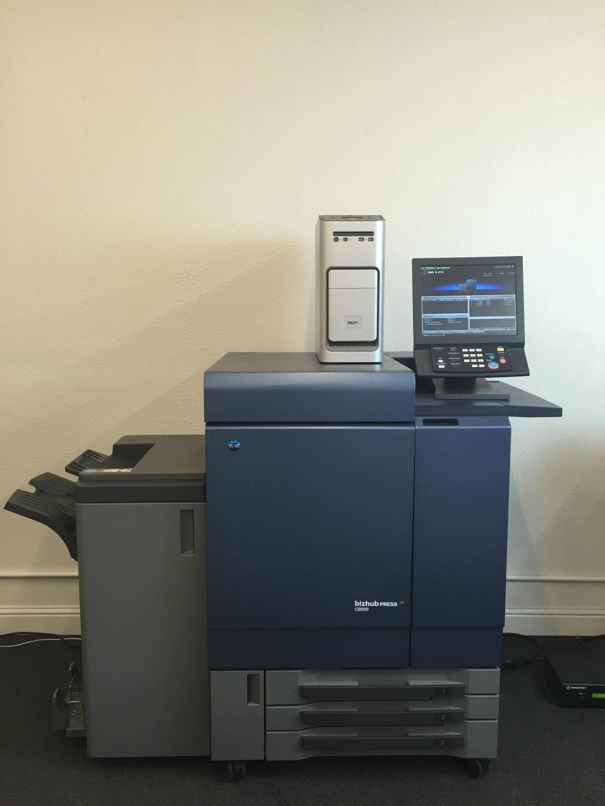 Konica Minolta Bizhub Press C8000 with Pro 80 Fiery & Booklet folding
