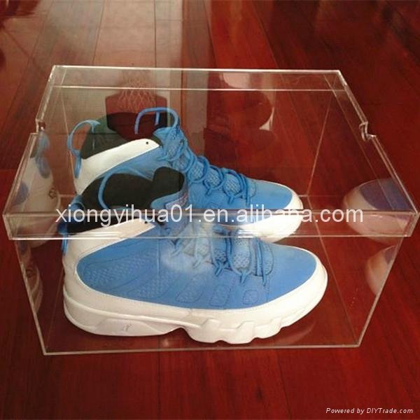 New Product Clear Acrylic Shoes Box Display Case For      Shoes Men 3