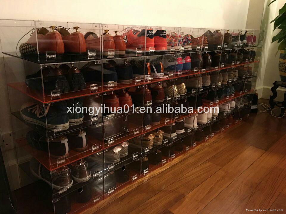 New Product Clear Acrylic Shoes Box Display Case For Shoes Men XY