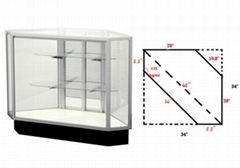 Extra Vision Corner Showcase Jewelry display showcase
