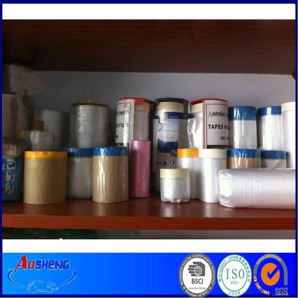 Disposable plastic masking film pre-taped masking film for car cover