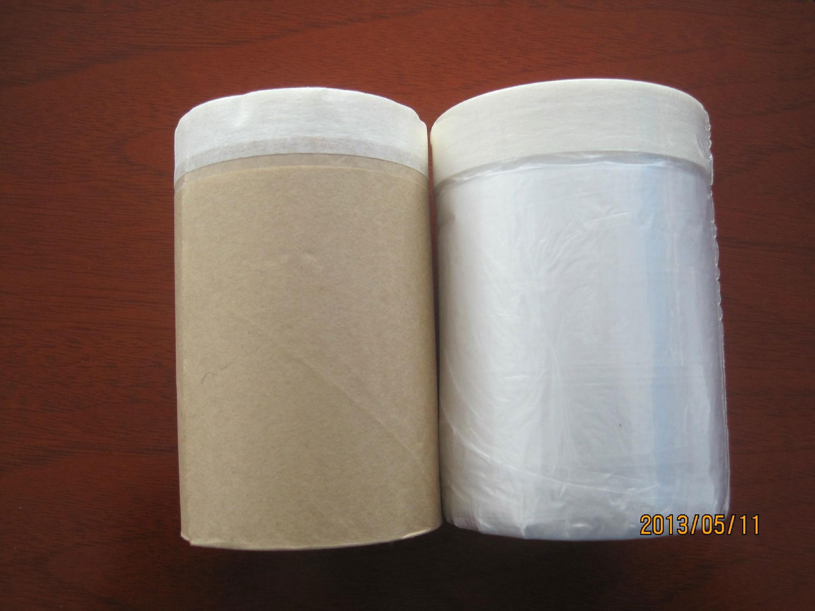 Disposable plastic masking film pre-taped masking film for car cover 3