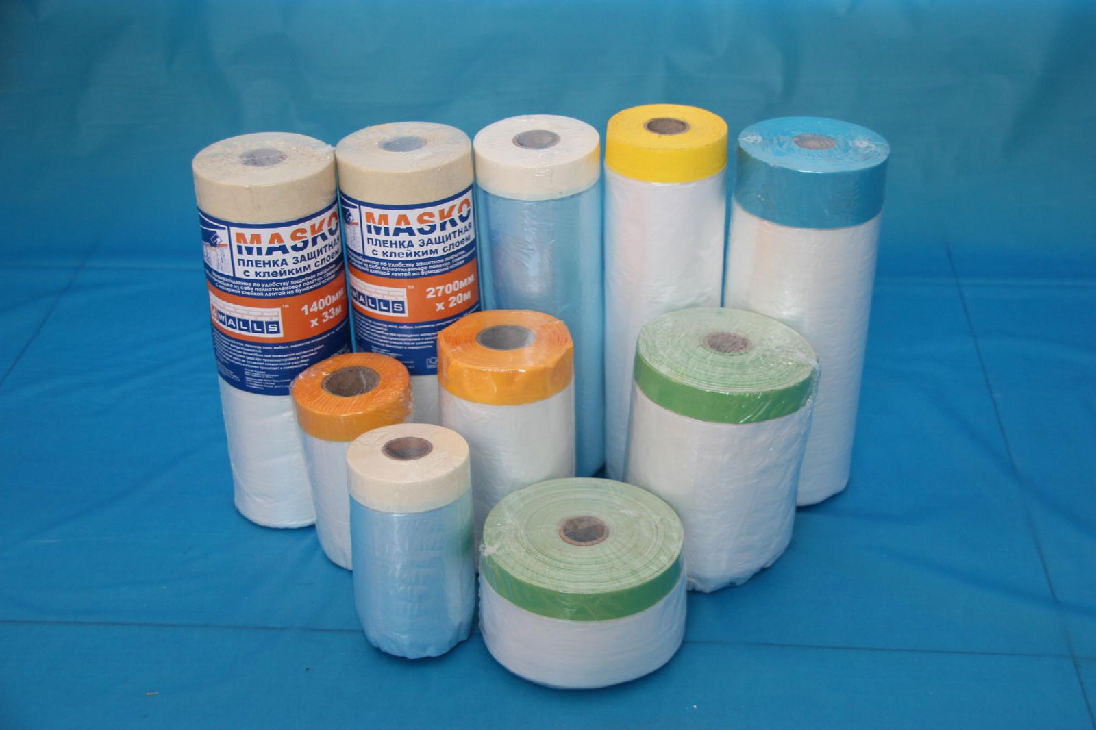 Disposable plastic masking film pre-taped masking film for car cover 4