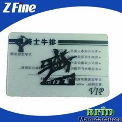 Transparent card-PVC ,logo