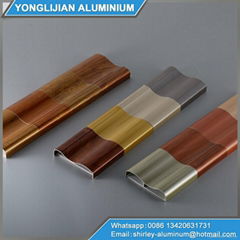 Aluminum profile sample finish for decoration