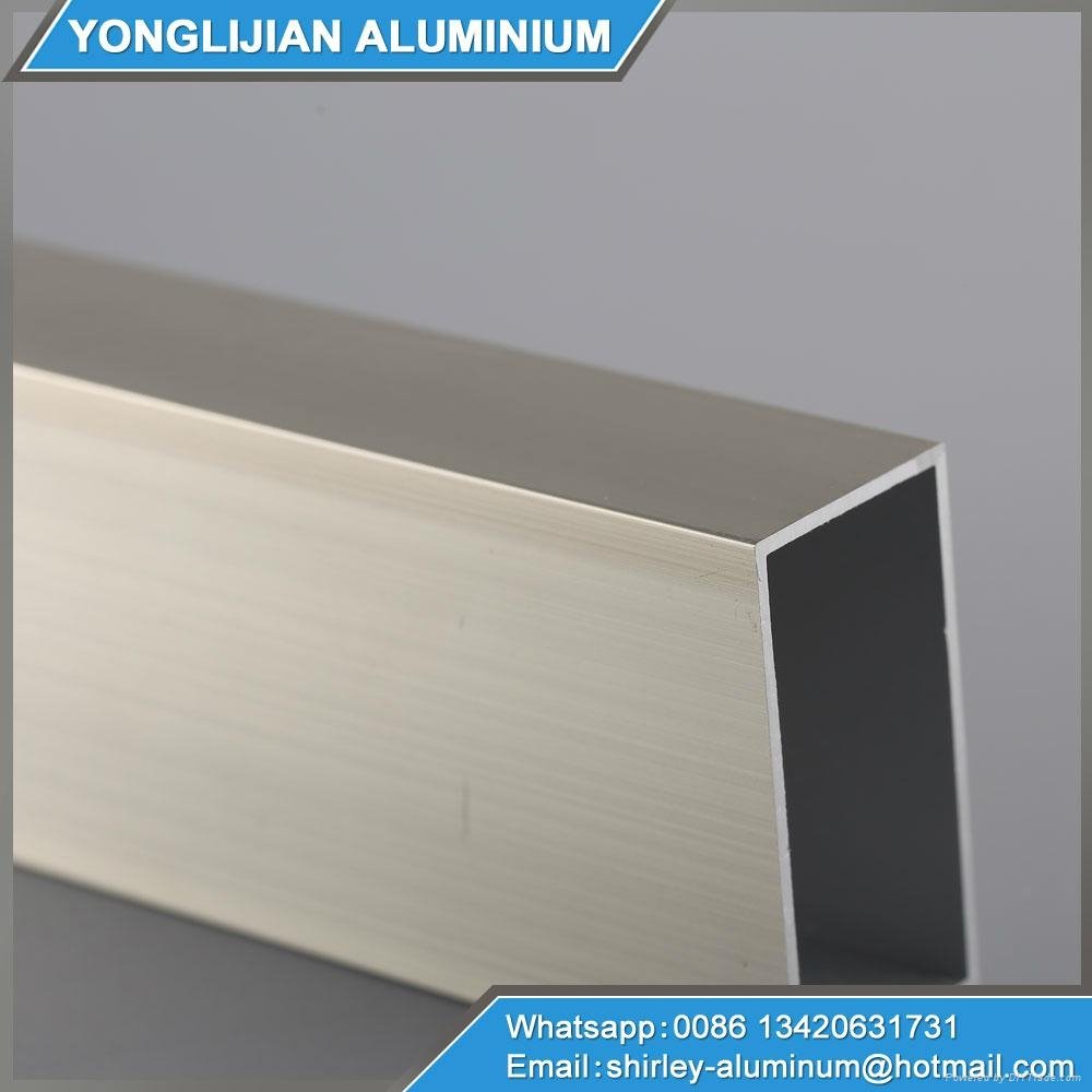 Aluminium flat tube square tube aluminum hollow section in China