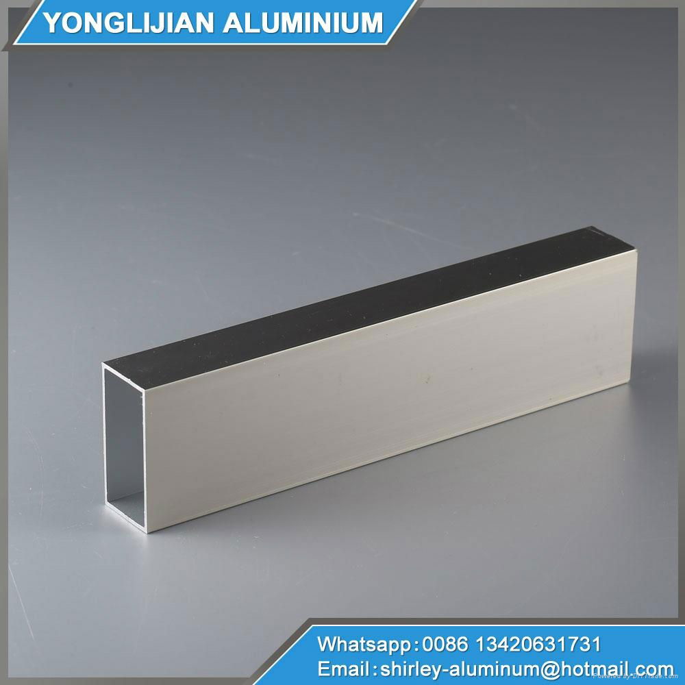 Aluminium flat tube square tube aluminum hollow section in China 5