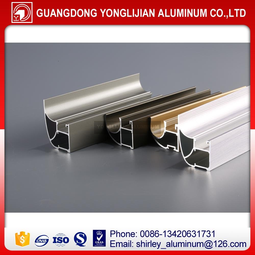 Aluminum extrusion profiles for closet door wardrobe door 3