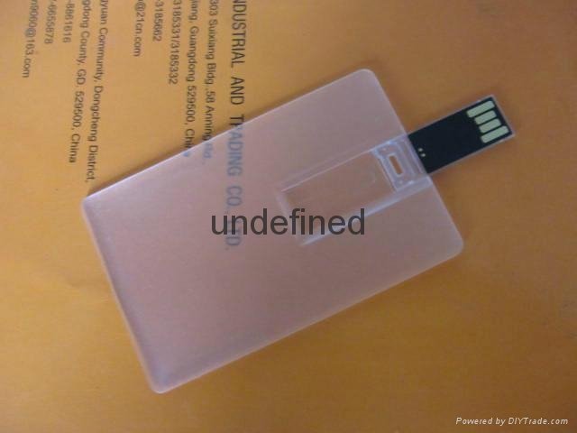 Transparent Business Card USB Flash Drive 2