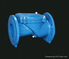 Rubber disc flexible check valve