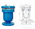 Thread & flanged Single ball air release valve 2