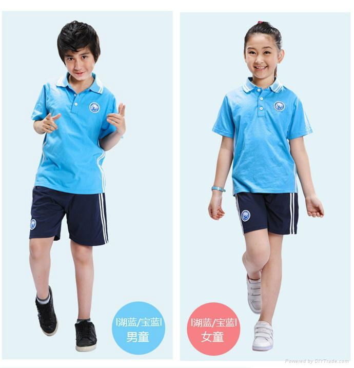 聖浪服飾供應校服小學校服POLO衫套裝定做 3