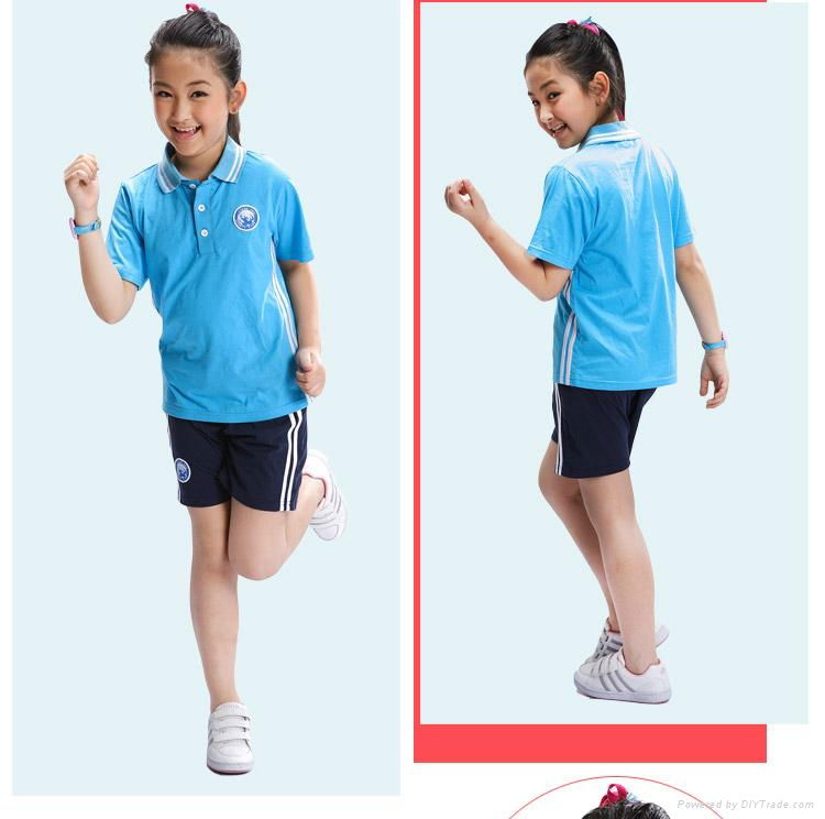 聖浪服飾供應校服小學校服POLO衫套裝定做 4