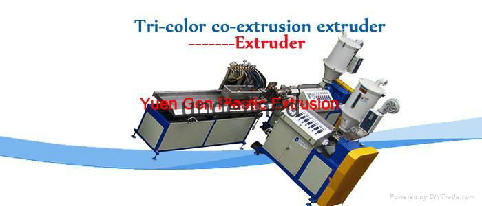 Bi-color, Bi-layer co-extrusion Plastic Extrusion Machinery 3