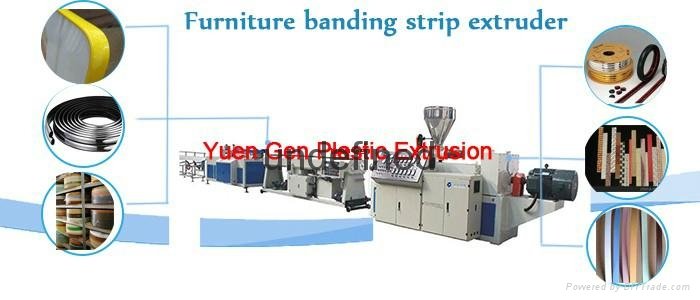 Furniture edge banding strip Extrusion Product Line | Extruder 2