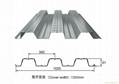 Europe standard qualified floor steel plate YX51-343-1025