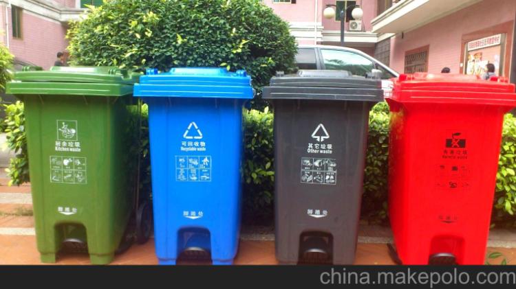 遵化學校遷安小區240升塑料垃圾桶廠家直銷 2