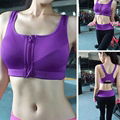 High Quality Women's Seamless Front Zip Sports Bras  5