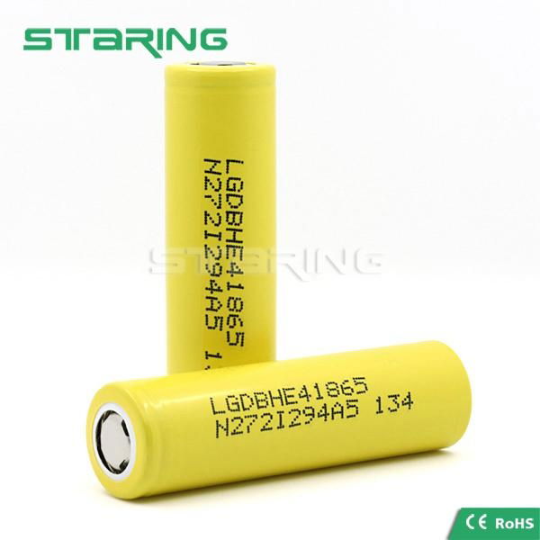 LG HE4 battery 18650 2500mah 35amp battery 35A High Drain rechargeable batteries