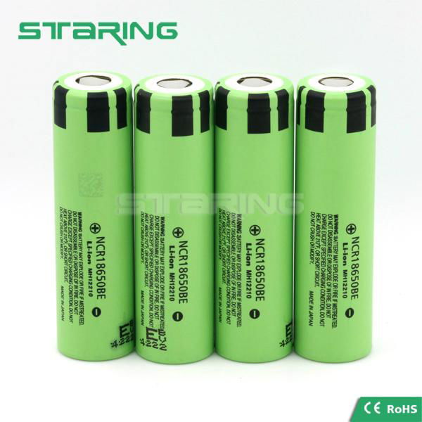 NCR18650B 3400mAh Rechargeable Li-ion Battery with flat top