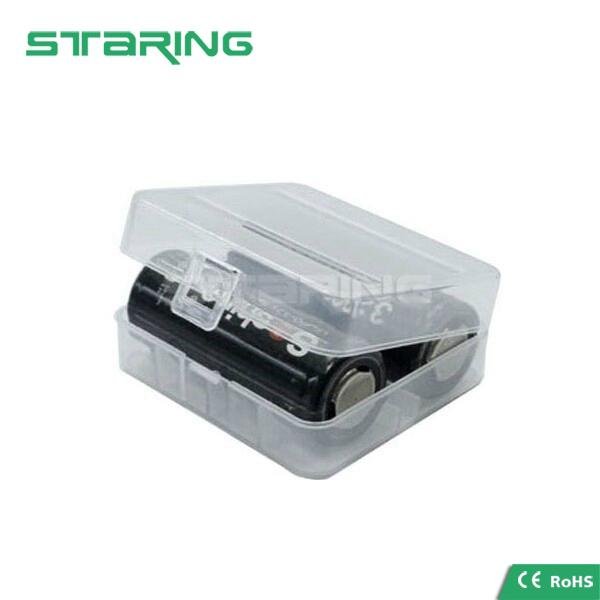 Clear Plastic battery storage box 26650 battery case 2
