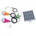 15W solar panel battery portable solar home light led 2