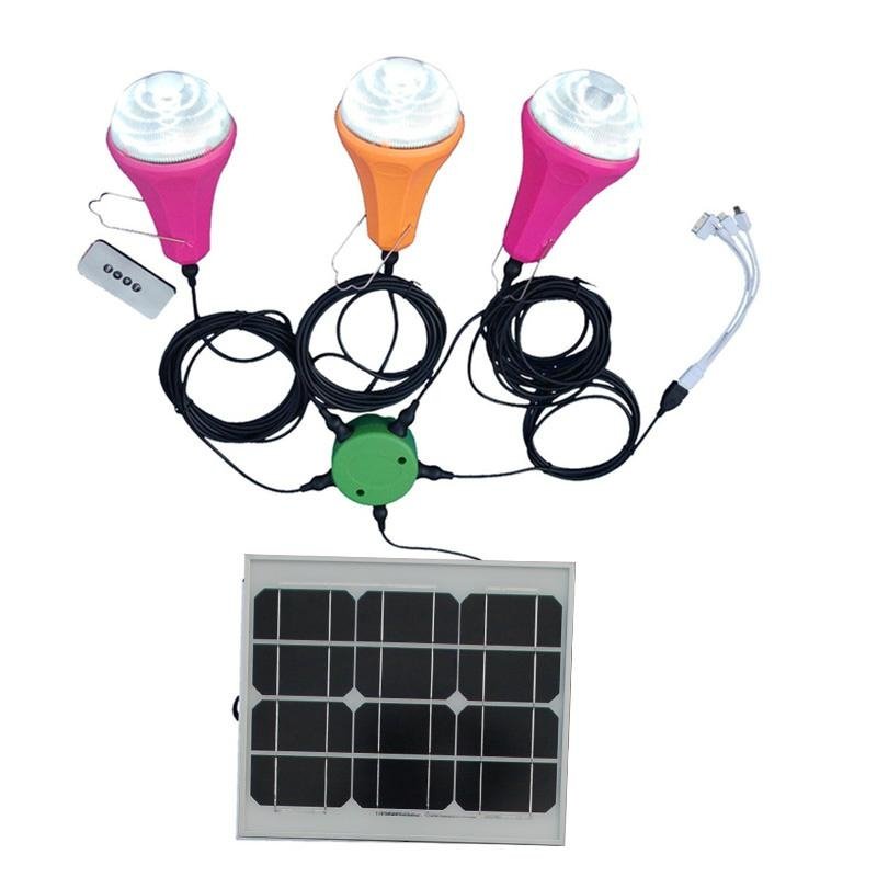 2016 new products portable solar kit with 9w PV solar panel. mini solar lighting