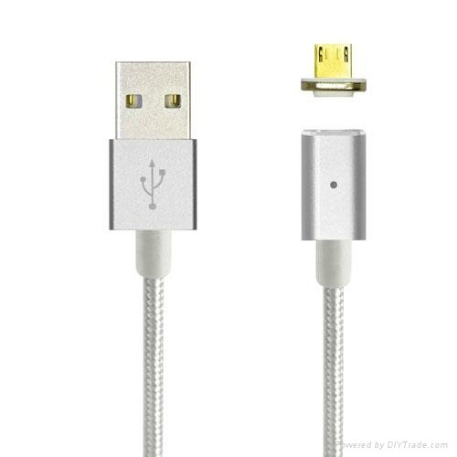 USB Cable, Magnetic USB Cable Micro USB 1M Magnetic Charging Cable Metal Magneti 3