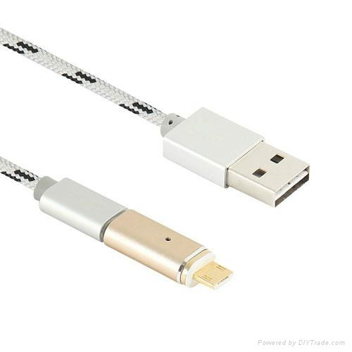 USB Cable, Magnetic USB Cable Micro USB 1M Magnetic Charging Cable Metal Magneti 4