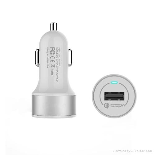 Aukey Quick Charge 3.0 Cargador 18W USB Car Charger for Samsung Galaxy S6/S7