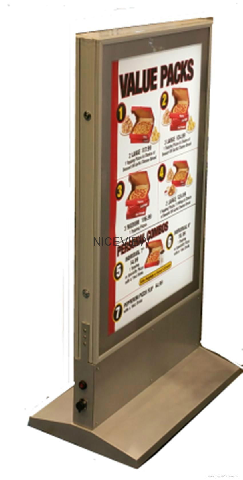 free stand movable double side outdorr led light box