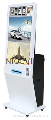 stand WEICHAT photo printer LCD screen advertising player 