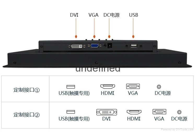 强固型嵌入式12.1英寸工业触摸显示屏 2
