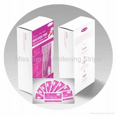 Peroxide Free teeth whitening strips 