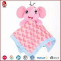 Baby Bib With Pink Elephant And Red Heart