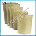 Plain Stand Up Kraft Paper Pouch Bag 1