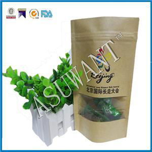 Powder Kraft Paper Bag With Window